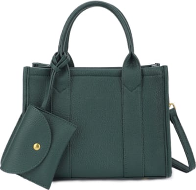 Regina Schrecker - Handtas - shopper - met extra lange riem - soft - groen