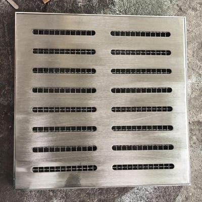 Vierkant drainagerooster - Afvoer rooster - Waterafvoer regelen - Roestvrij staal 304 - Aanpasbaar formaat - Zilver
