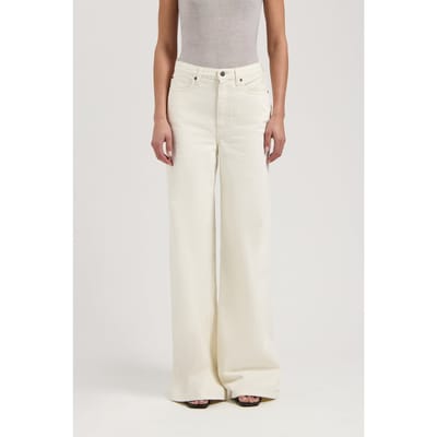 Mud Jeans Sara High Loose Flow Natural Maat: W32L30 | Pantalons Outlet | Dames | Wit