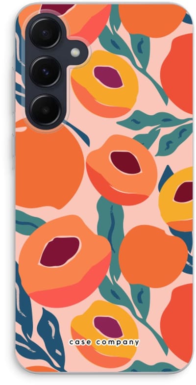 Case Company® - Hoesje geschikt voor Samsung Galaxy A55 hoesje - Perzik - Soft Cover Telefoonhoesje - Bescherming aan alle Kanten en Schermrand