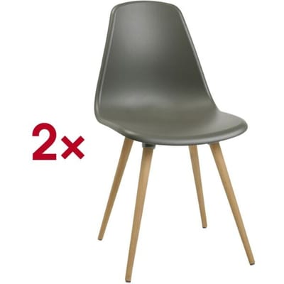 Topstar® T 2020 kuipstoel, 4-poot, desinfectiebestendig, zonder armleuningen, grijs/beuken
