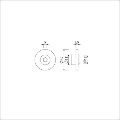 Ami Rood/Wit Plaatje 900345 - 5mm