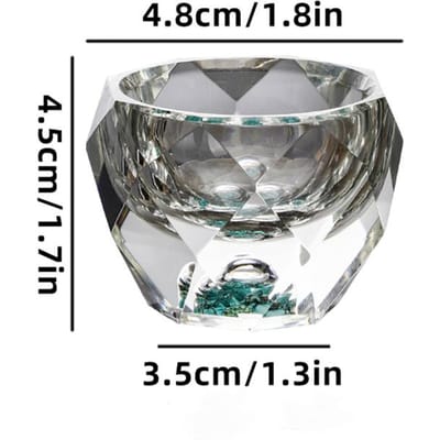 1 STuks 50ML Kristallen Wijnglazen Facet Ontwerp voor Whisky Zwarte Thee Dubbele Bodem Glas Ingelegd met Goudfolie of Turkoois Drinkgerei voor Thuis 50ml