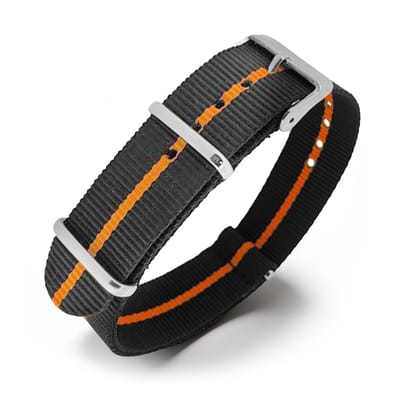NATO Horlogeband G10 Military Nylon Strap - Skunk Oranje 18mm