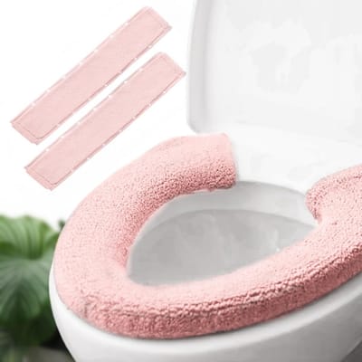 Toiletzitting Hoezen - Zachte Pads - Extra Comfort - Wasbaar & Herbruikbaar - 2 stuks - Lichtroze