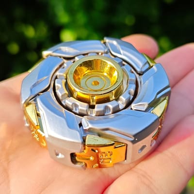 Dailygoods- Fidget Speelgoed - Fidget Sliders - Stressvermindering - Magnetisch Metaal - Oppervlak met Bewerking - Geschikt voor Volwassenen - Tol