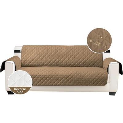 Housses de canapé imperméables pour canapé 1/2/3/4 places, antidérapantes, pour enfants et animaux domestiques, protection de canapé lavable avec sangle élastique 1 Seater