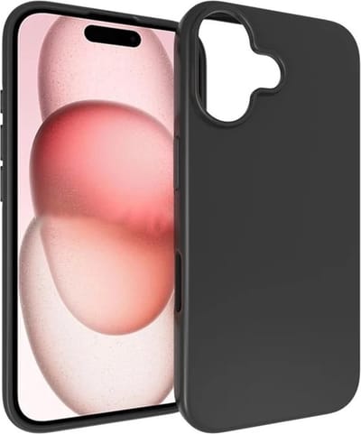 Silicone Hoesje Geschikt voor: iPhone 16 Plus - Soft Silicone - Zwart - ZT Accessoires