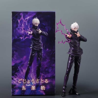 31cm12.2in Anime Jujutsu Kaisen Figuur Gojo Satoru Actiefiguren Pvc Beeldje Bureaublad Ornament Verzameling Model Speelgoed Cadeaus 31CM black