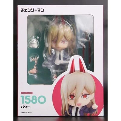 10cm Version Q Anime Chainsaw Man Denji Pochita Makima Figurine d'Action PVC Décoration de Bureau Jouet Collection Modèle Cadeaux d'Halloween gray