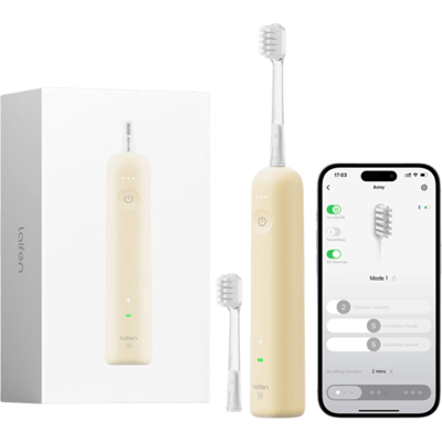 Laifen Wave Special editie elektrische tandenborstel, oscillerende en vibrerende sonische tandenborstel voor volwassenen met app en 2 opzetborstels