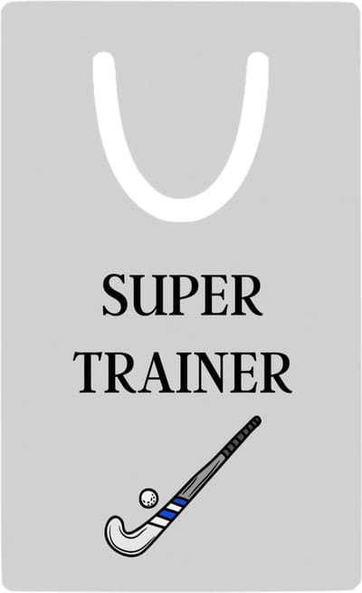 Hacebo® - Super trainer metalen boekenlegger - Sport - coach - Hockey stick - Trainer - geschenk - verjaardag - love gift Bladwijzer boekenleggers - 7.6 cm x 5cm