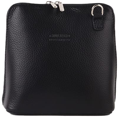 Giuliano lederen schoudertas Allison - Zwart - Dames - Made in Italy
