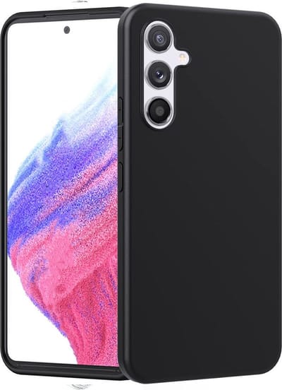 Dun TPU Hoesje Zwart Geschikt voor Samsung Galaxy A54 | Back Cover Matte Zwart | Flexibel | Lichtgewicht | Ultra Dun