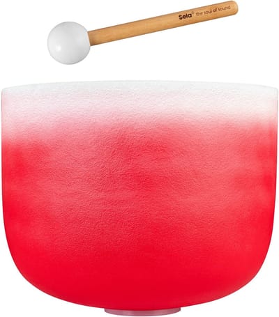 Sela SECCU14C Crystal Singing Bowl Chakra klankschaal 14 inch 432 Hz