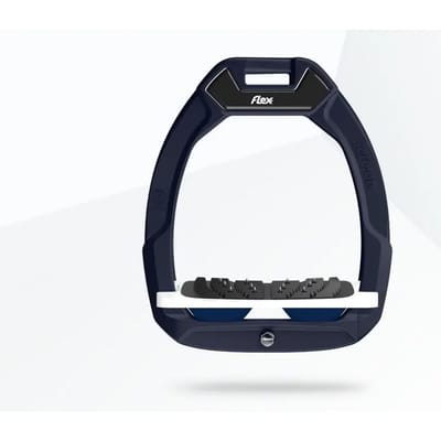 Veiligheidsstijgbeugels Paardrijden Incliné Ultra Grip Bruin/Wit/Marine Flex-On Safe-On
