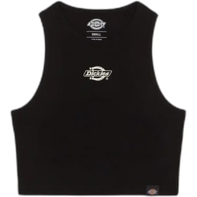Dickies Powers Mouwloos T-shirt Zwart XS Vrouw