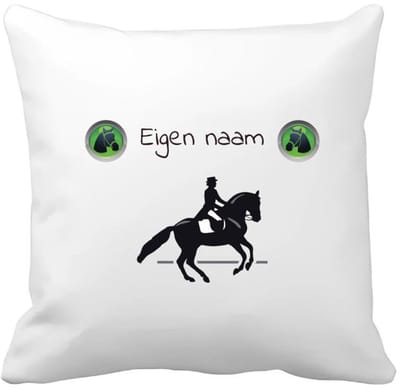 Akyol - paardrijden met naam vrouw Kussen hoes - Paardrijden - vrouwen en meisjes - cadeau - verjaardag - geschenk - gepersonaliseerd - 40 bij 40 cm