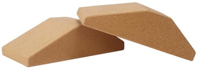 Dailygoods- Kurken Blokken Antislip - 2 Stuks - Squat Wedge - Mobilisatie Wiggen - Stabiliteit - Flexibiliteit - Squat Wedges