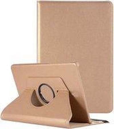 Draaibaar Hoesje - Rotation Tabletcase - Multi stand Case Geschikt voor: Samsung Galaxy Tab A7 10.4 Inch (2020) T500/T505 - Goud + 1x screenprotector