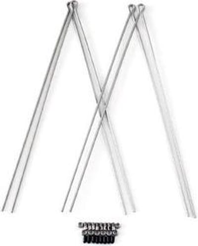 Spatbord draadstangset van 4 stuks met bevestiging
