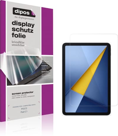 dipos – 2x Beschermfolie geschikt voor POCO Pad C1 | Krasbestendige & heldere Screenprotector Ultra-Thin