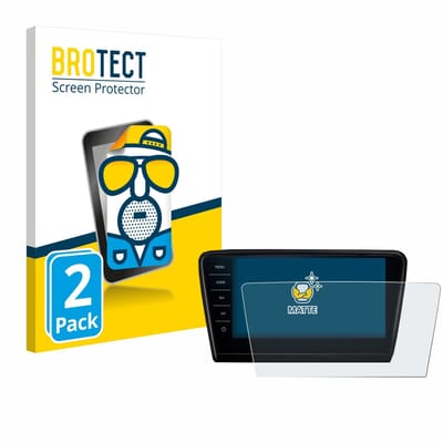BROTECT - Screenprotector voor Skoda Octavia 2017 Infotainment System Columbus - Folie Beschermfolie matte 2 Stuks