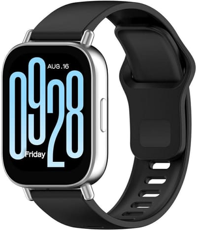Beline Redmi Watch 5 - Siliconen Band - Zwart - Minimalistisch Ontwerp - Comfortabel