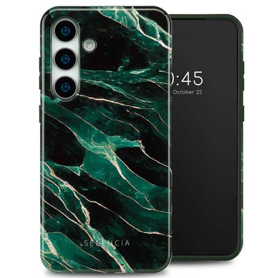 Selencia Hoesje - Geschikt voor Samsung Galaxy S25 Plus - Backcover - Chic Marble Quartz