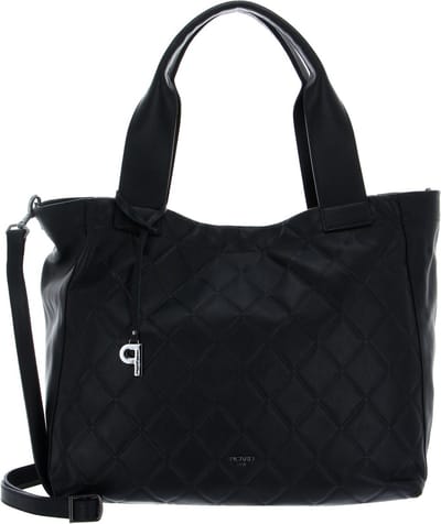 PICARD Leren Schoudertas Voila Hobo Bag Black Zwart