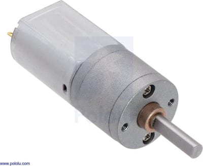100:1 Metal Gearmotor 20Dx44L mm 6V with Extended Motor Shaft Pololu 3466