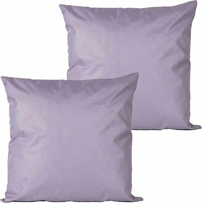 Anna's collection buitenkussens - 2x - lila paars - 45 x 45 cm - binnen/buiten