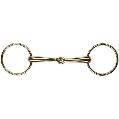 2-rings cyprium snaffle bit met fijne massieve lopen voor paarden Feeling