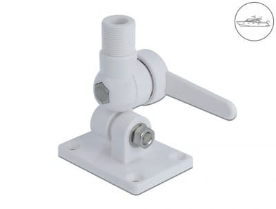 Delock Base for marine radio antenna with tilt joint ABS
