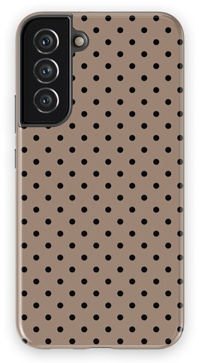 Polka Dots Hoesje Samsung Galaxy S22 Plus | Geschikt Voor Mag | Stippen Design Backcover Samsung Galaxy S22 Plus Cacoa Noir