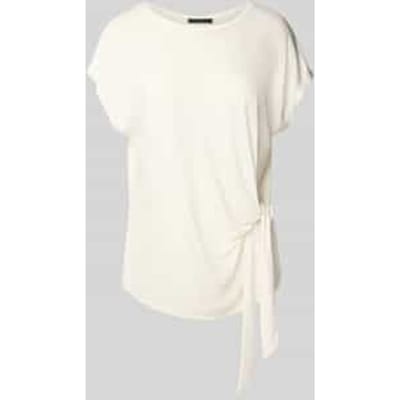 T-shirt met knoopdetail