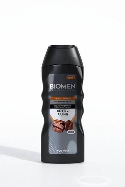 Biomen Cafeïne Arginine Shampoo voor Droog en Beschadigd Haar 400 ml - Bio shampoo - Herbal shampoo - Anti-Haaruival - haarverzorging