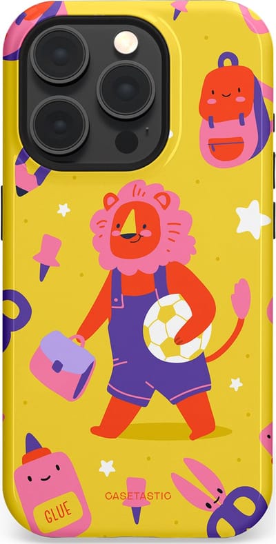 Casetastic hoesje geschikt voor Apple iPhone 15 Pro - MagSafe - Dubbellaagse bescherming - Krachtige lessen - Fashion Case - Goud Koraal