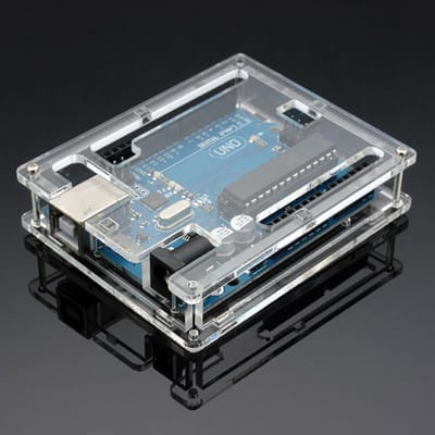 Transparante Arduino UNO R3 Behuizing - Glanzende Acryl Beschermhoes voor UNO R3 Development Board