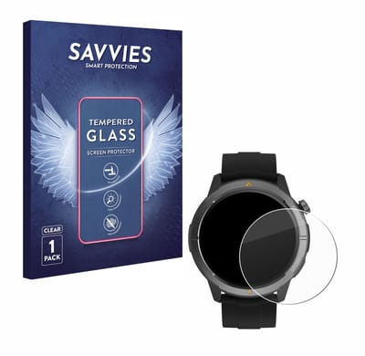 Savvies - Glas Screenprotector voor AGM Legion Watch 1.43" - Gehard Beschermglas 9H