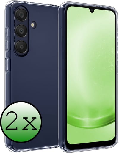Hoesje 2 Stuks - Geschikt voor Samsung Galaxy A26 - Sterk & Shockproof - Case Siliconen - Back Cover - Telefoon Hoes - Transparant
