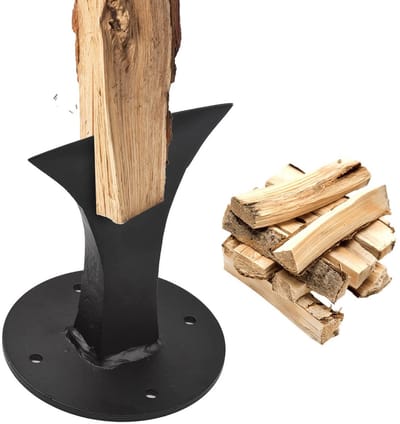 Dailygoods- Houtsplijter Robuuste Constructie - Handmatige Houtsplijter - Kloofwig - Houtsplijter voor Brandhout - Compact en Duurzaam - Inclusief Montagegaten - Houtkliever