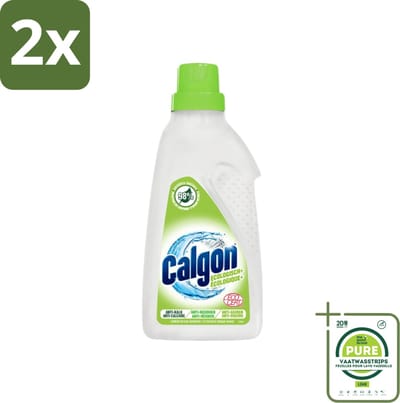 Calgon - Wasmachinereiniger - Gel - 750ml - 15 Wasbeurten - Voordeelverpakking - 2 stuks - Wasmachinereiniger - Wasmachine schoonmaken