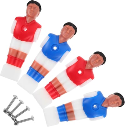 Voetbaltafel Figuren - Tafelvoetbal Spelers - Spel Verbeteren - Realistisch Ontwerp - Set van 8 - Diverse Kleuren