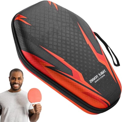 Tafeltennis Organizer - Paddles Case - Sport Opslag - Waterdicht en Stofvrij - Voor 2 Paddles - Zwart