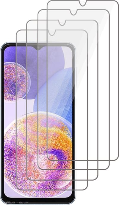 Screenprotector geschikt voor Samsung A23 / M13 / M23 - Gehard Glas Beschermglas Tempered Glass Screen Protector - 4 Stuks