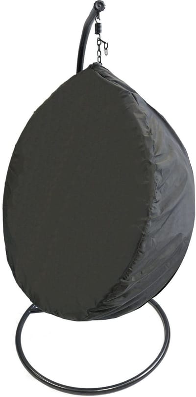 FEROCITY - Hoes voor een hangstoel - 130 cm x 115 cm x 132 cm - Stofdicht - Waterdicht, UV-bestendig - Polyester - Zwart