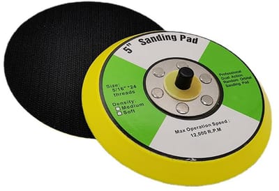 Dailygoods - Schuurschijf 125 mm met M8 Schroef voor Polijsten en Slijpen