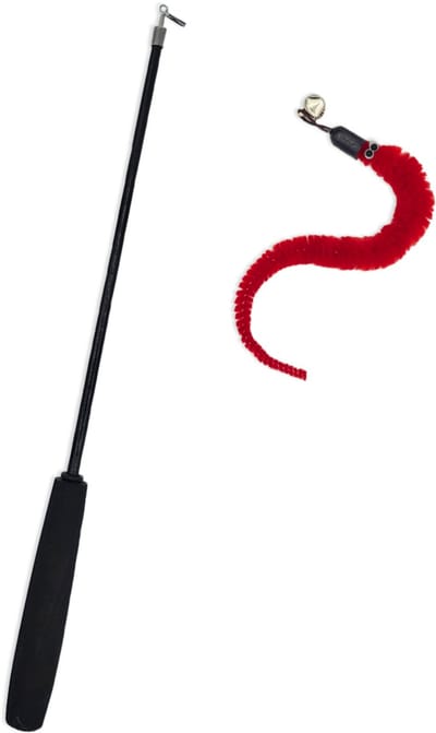 Katten speeltjes Katten Speelgoed Kattenspeeltjes Katten Hengel Worm Incl. Hengel - Rood