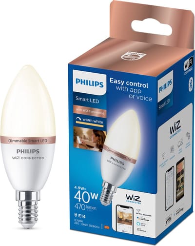 Philips Smart LED E14 5W 470lm 2700K Kaars Frosted